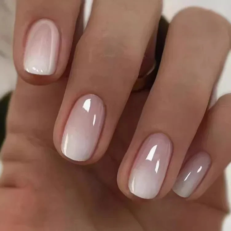 Elegant Short Red Nails