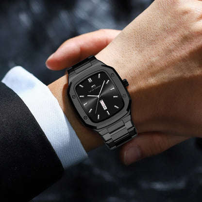 Men’s Square Quartz Wristwatch