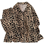 Bold Leopard Print Classic Pajama Set