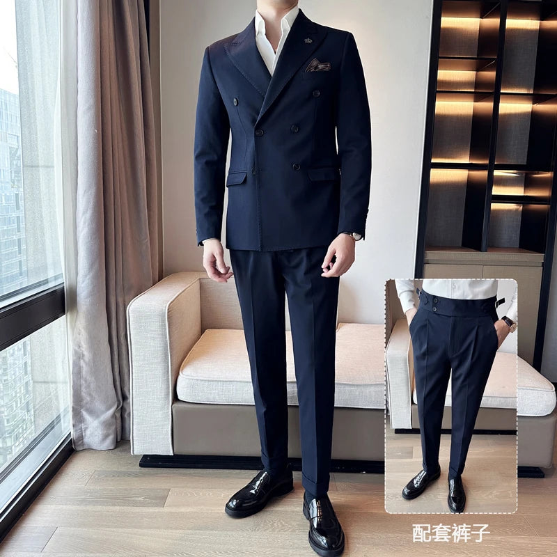 Italian Double-Breasted Luxury Tuxedo