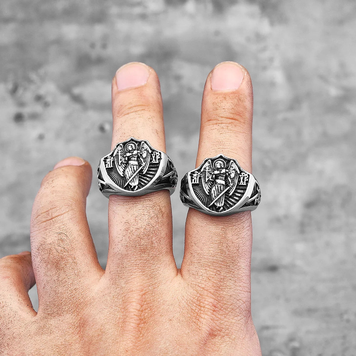 St. Michael Amulet Ring