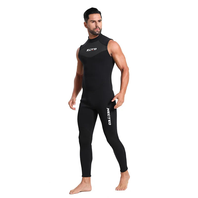 Sleeveless Freediving Neoprene Wetsuit