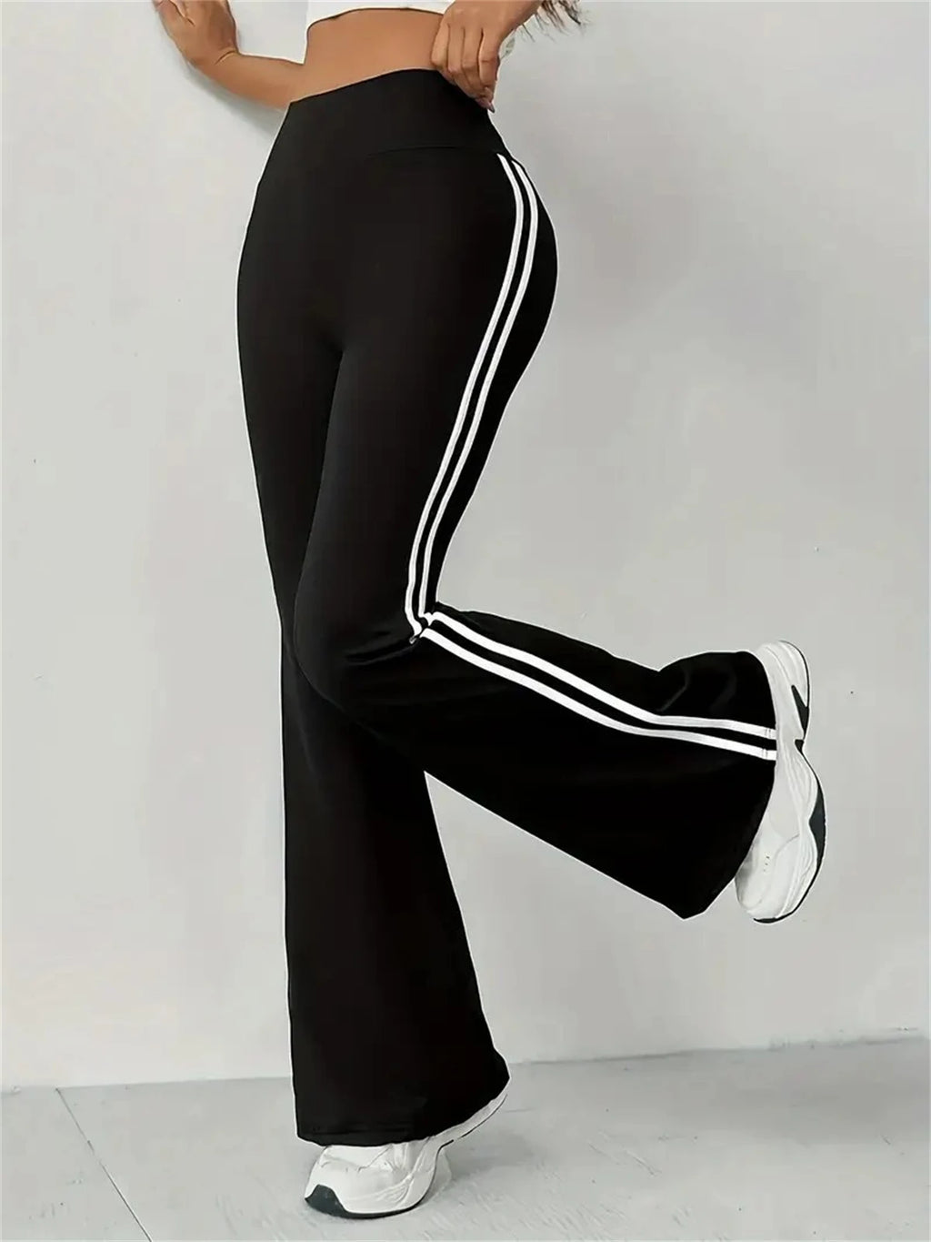 DOHTIH Patchwork Micro-Flare Trousers