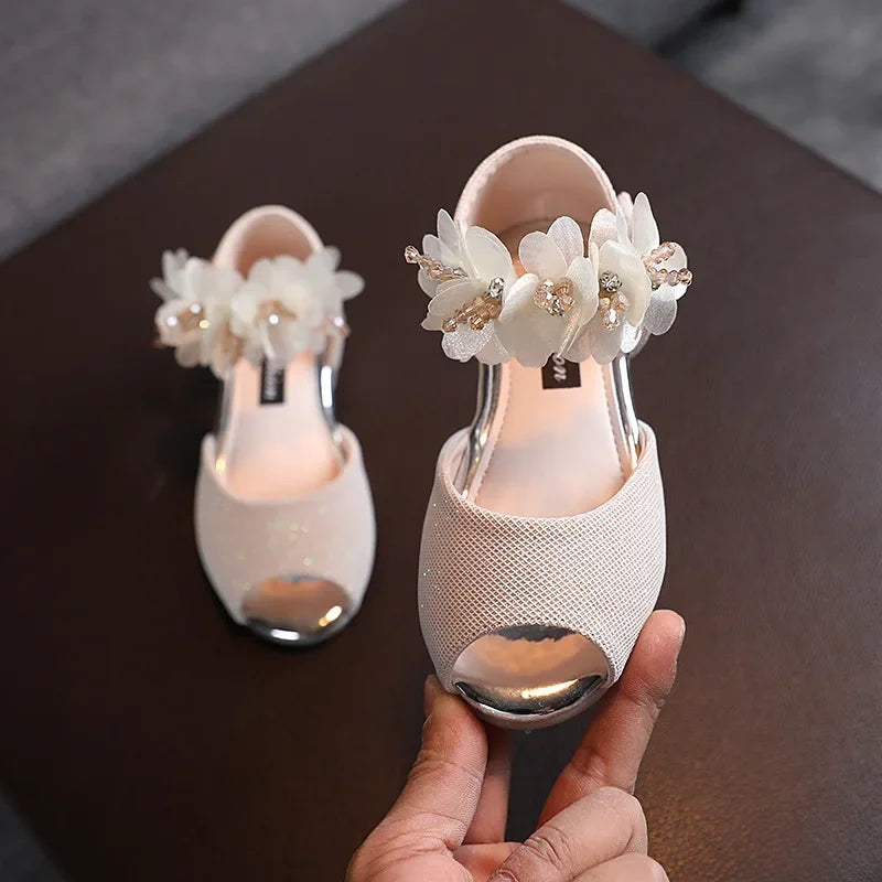 Kids Low Heel Party Pumps