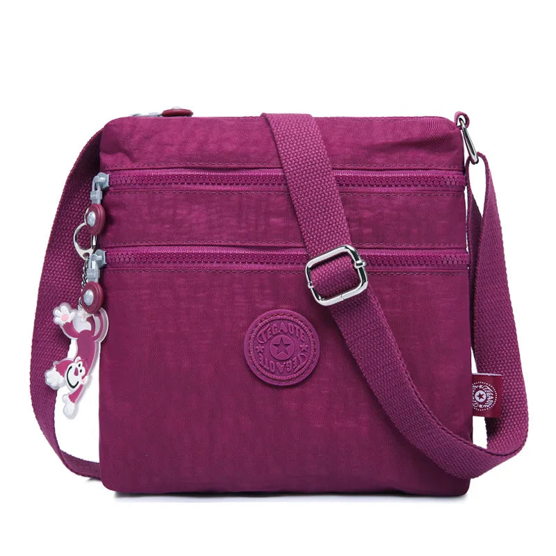 Nylon Shoulder Crossbody Bag