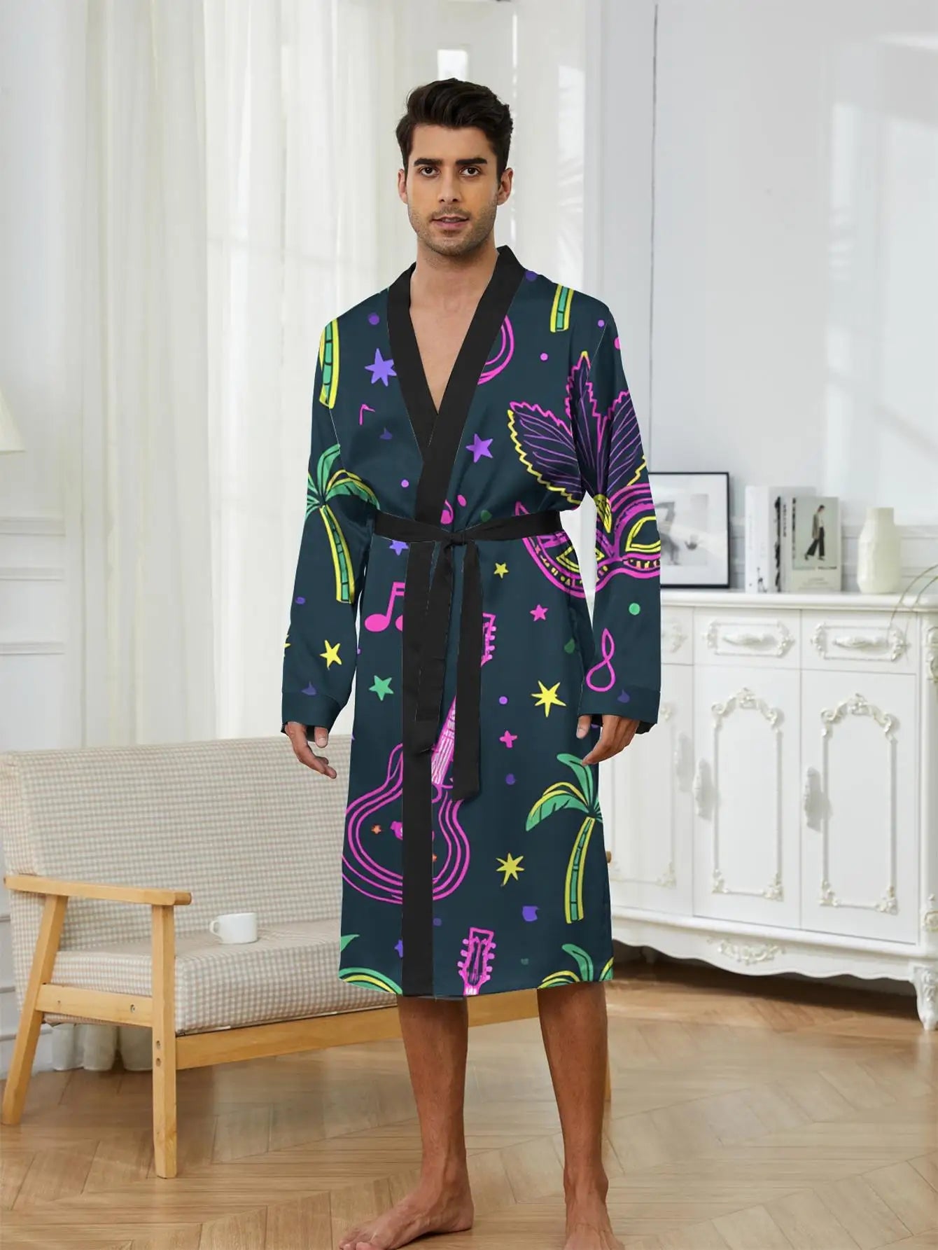 1pc Robes Spring Summer Printed