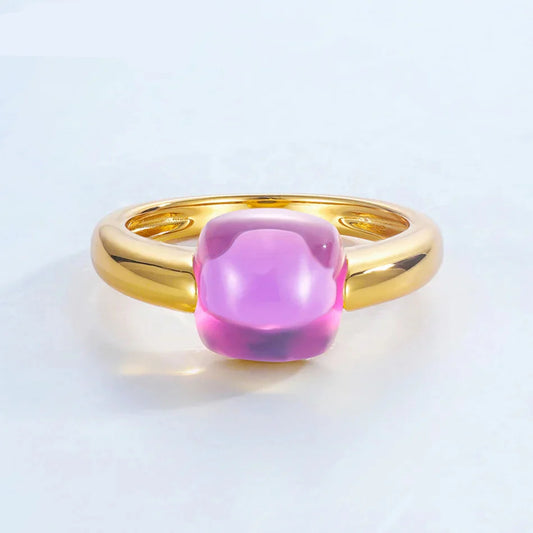 ALLNOEL Colorful Candy Gem Ring