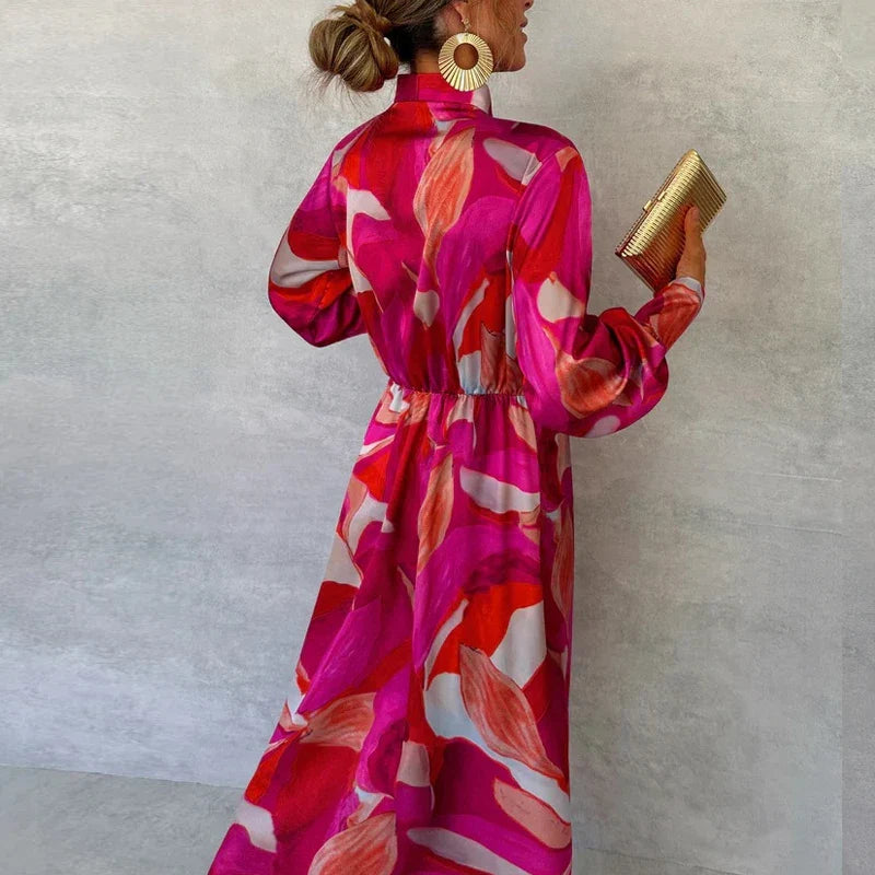 Fashion Printed Maxi Dress