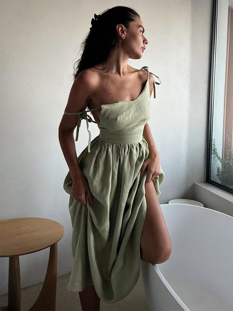 Women’s Splice Fold Dress