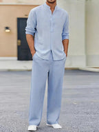 Loungewear Long-Sleeve Trousers Set