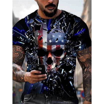 USA Patriotic Round Neck Tee