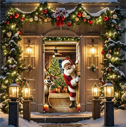 Christmas Santa Door Banner