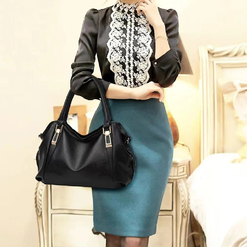 PU Satchel Shoulder Bag