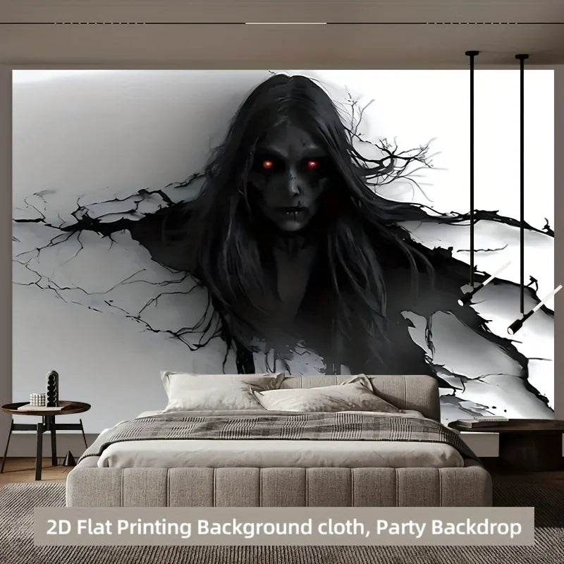 3D Ghost Phantom Wall Tapestry