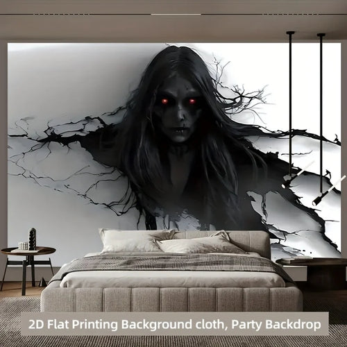 3D Ghost Phantom Wall Tapestry