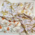 Horse Print Satin Square Scarf