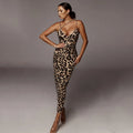 Leopard Print V-Neck Dress