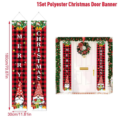 Christmas Hanging Door Banner