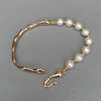 Keshi Pearl Cuff Bracelet