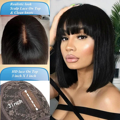 Middle Part Lace Wig