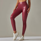 Rooftrellen PU Leather Push-Up Leggings