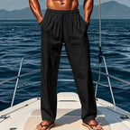 Beach Straight Linen Pants