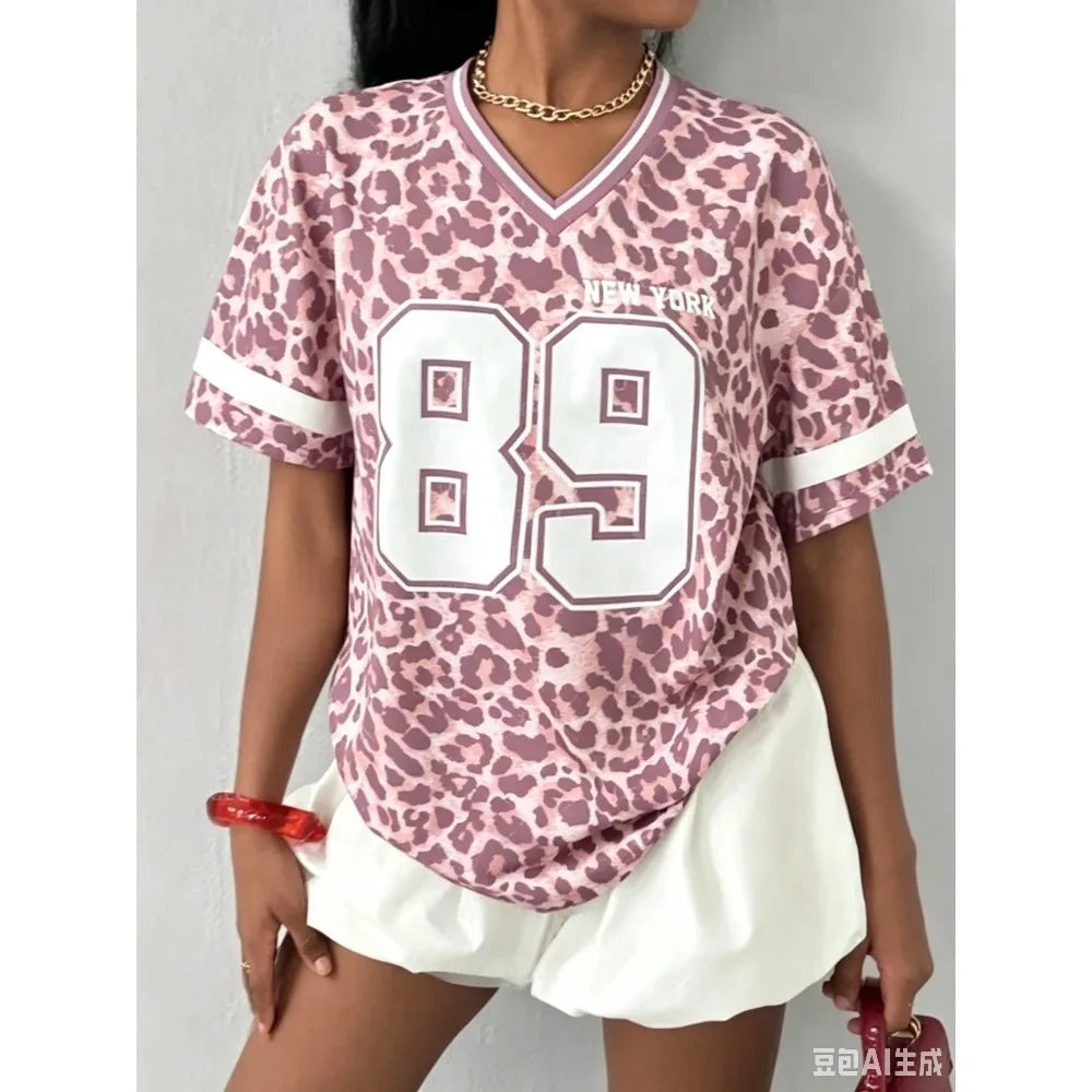 New York Leopard Graphic Tee