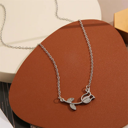 Zircon Clavicle Chain Necklace