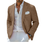 Linen Notch-Lapel Business Sport Coat