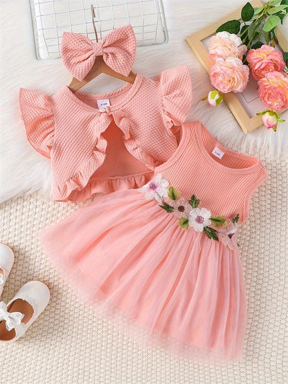 Baby Girl Flower Mesh Dress