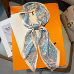 Graphic Ribbon Long Strip Scarf