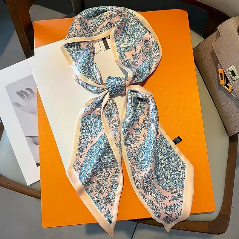 Graphic Ribbon Long Strip Scarf