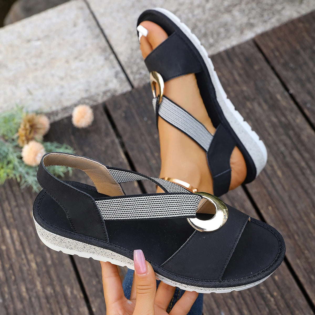 Women Air Mesh Gladiator Sandals