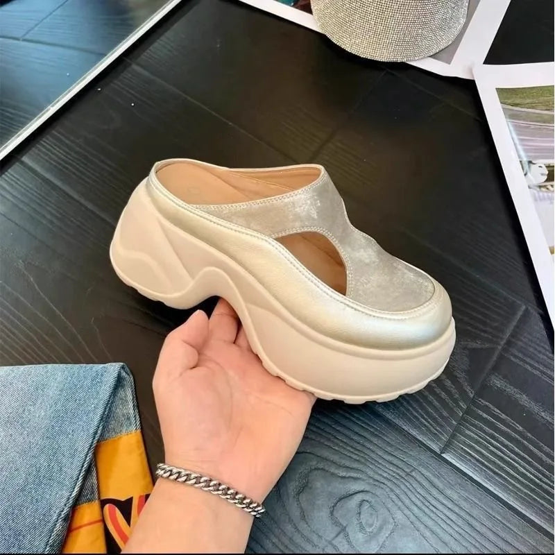 Roman Button Slippers
