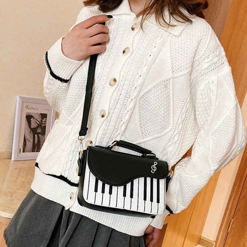 Piano Shape Shoulder Bag