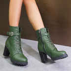 Green Ankle Boots
