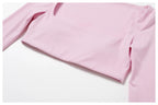 Nylon Solid Long Sleeve Two-Piece Yoga Set