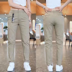 Slim Fit Mid-Rise Golf Trousers