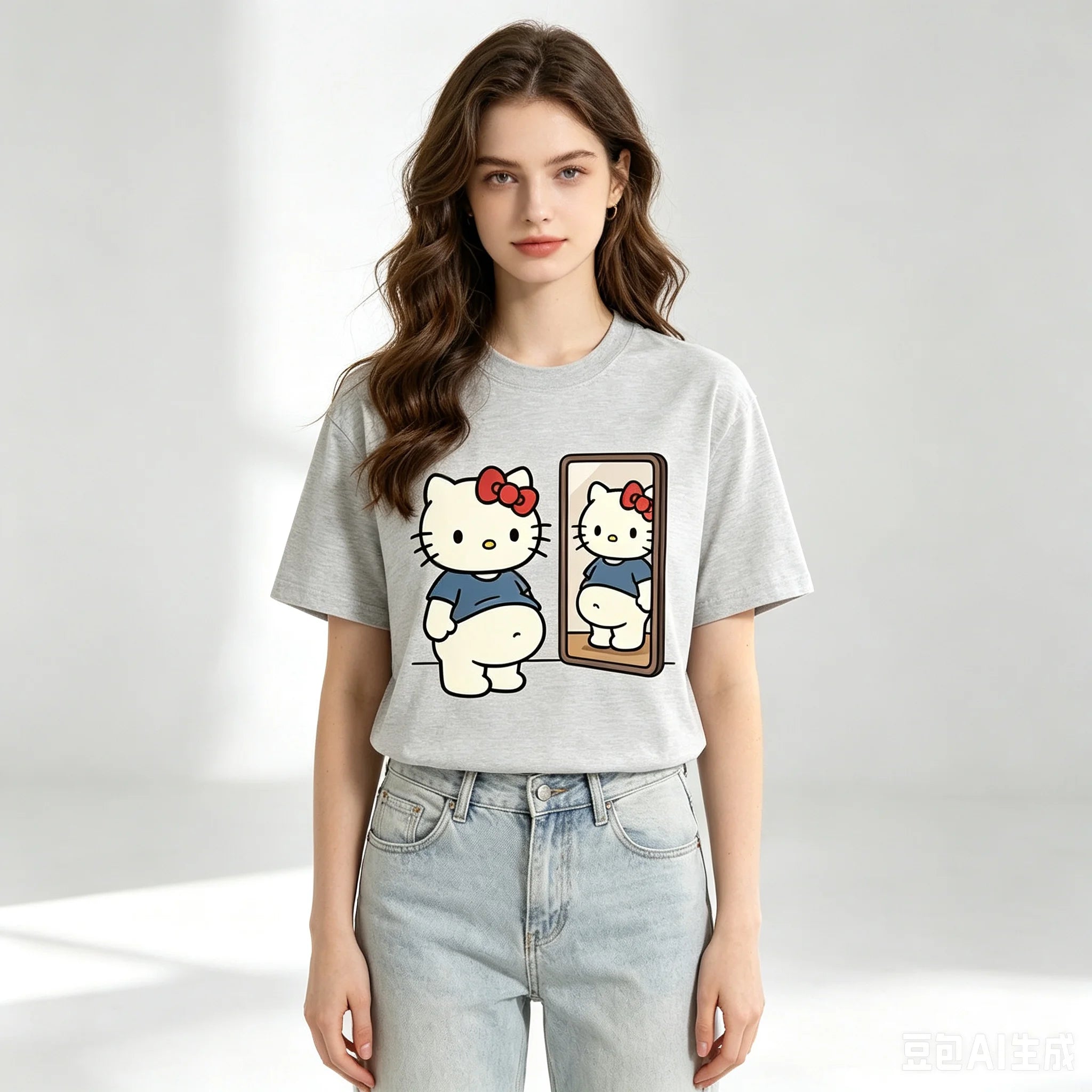 Kawaii Character Graphic Print T-Shirt