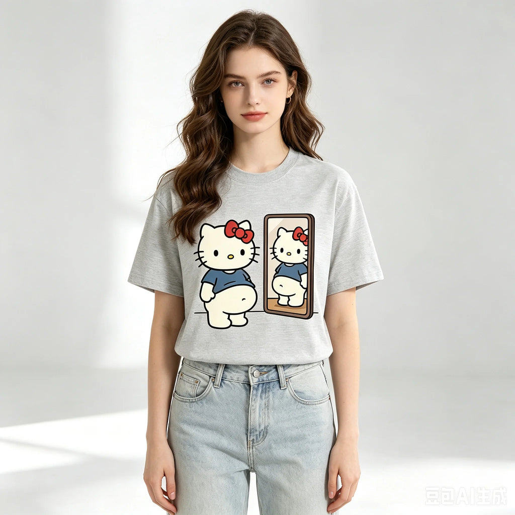 Kawaii Character Graphic Print T-Shirt