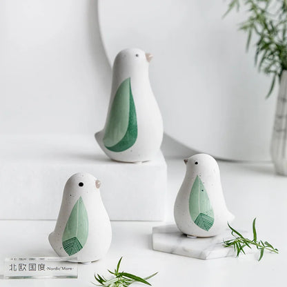 Cute Birds Ceramic Ornaments
