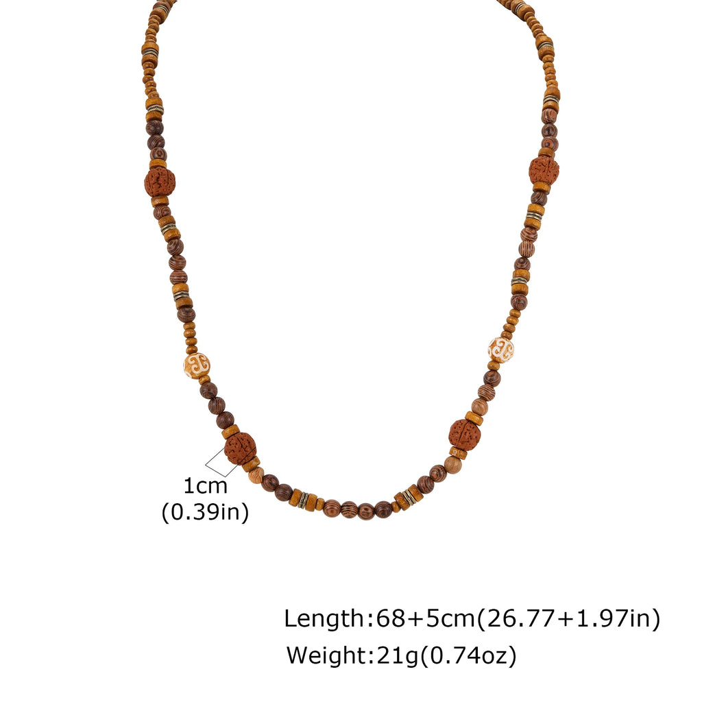Prjewel Walnut Wood Necklace