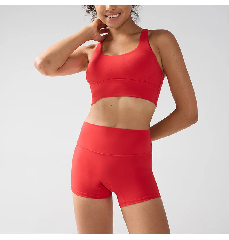Essential Solid Sleeveless True-To-Size Fit Two-Piece Yoga Set