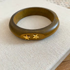 Vintage Wooden Round Bangle
