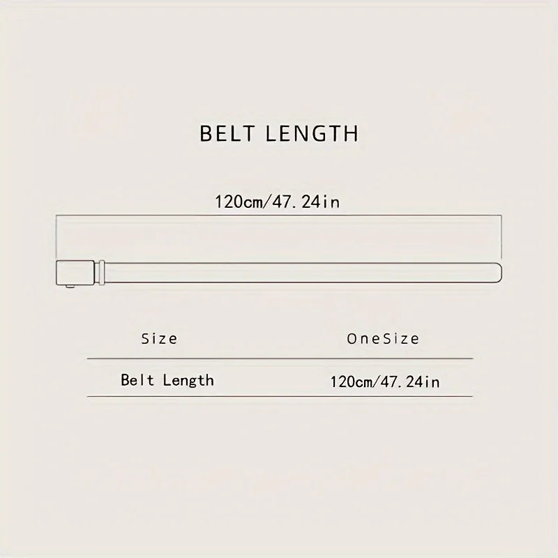 Genuine leather automatic belt