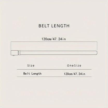 Genuine leather automatic belt