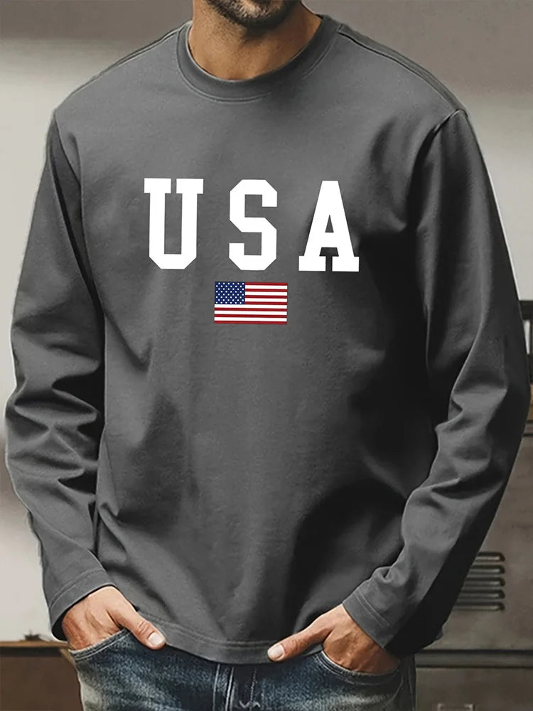 3D Print Casual Long Sleeve Tee