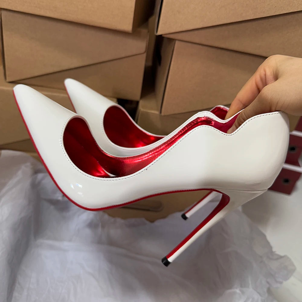 Patent Leather Pointed Stiletto Heels