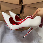 Patent Leather Pointed Stiletto Heels