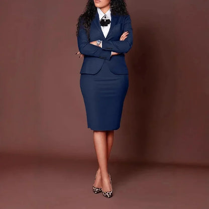 Women Blazer & Skirt Set